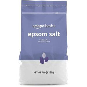 Epsom Salt Soaking Aid Lavender Scented 3 Pound Resealable bag  1-Pack